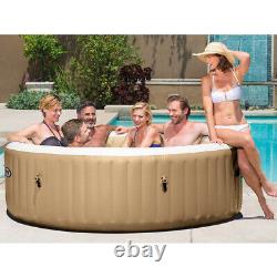 Intex 28428 PureSpa 6 Person Hot Tub Bubble Jacuzzi Deluxe Inflatable Spa Jets