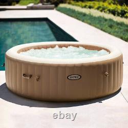 Intex 28428 PureSpa 6 Person Hot Tub Bubble Jacuzzi Deluxe Inflatable Spa Jets