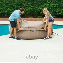 Intex 28523 PureSpa Hot Tub Energy Efficient Spa Cover For 4 Person Jacuzzi Jet