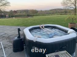 Intex Octagonal PureSpa 4 Person Bubble Therapy Hot Tub Jacuzzi Spa + Extras