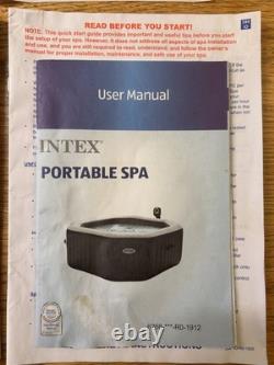 Intex Octagonal PureSpa 4 Person Bubble Therapy Hot Tub Jacuzzi Spa + Extras