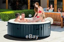 Intex lay z spa jacuzzi hot tub 4 people led light new limited layz spa bubble
