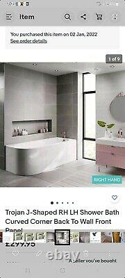 J Shaped Trolan Bath