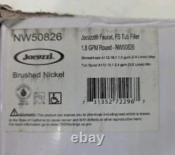 JACUZZI Single-Handle Freestanding Tub Faucet in Brushed Nickel