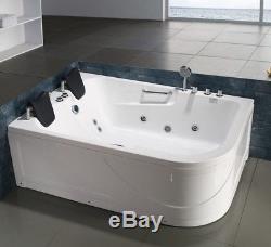 Jacuzzi Bathroom Suite 2 Person Whirlpool Spa Bath Tub Corner Shower Massage Jet