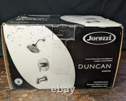 Jacuzzi Brand Duncan Shower Head Tub Spout Handle Faucet Kit Lot Nickle Open Box