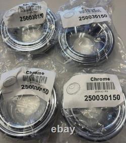Jacuzzi Chrome Bath Jet face Cover Jacuzzi set of 4 Part Number 250030150 New