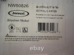 Jacuzzi Free Standing Tub Filler with Built-In Diverter Mod. #NW50826 Brushed Nic