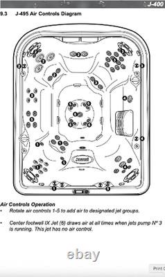 Jacuzzi Hot Tub J495, 10 person Spa, Cover, Cover lifter, steps & misc chemicals