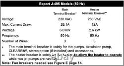 Jacuzzi Hot Tub J495, 10 person Spa, Cover, Cover lifter, steps & misc chemicals