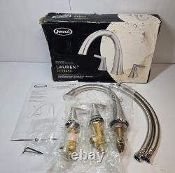 Jacuzzi Lauren Brushed Nickel 2-handle Roman Tub Faucet Deck Mount 1158245 New