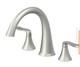 Jacuzzi MX22826 Piccolo Deck Mounted Roman Tub Filler Faucet Brushed Nickel