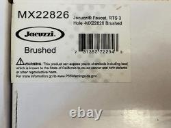 Jacuzzi MX22826 Piccolo Deck Mounted Roman Tub Filler Faucet Brushed Nickel