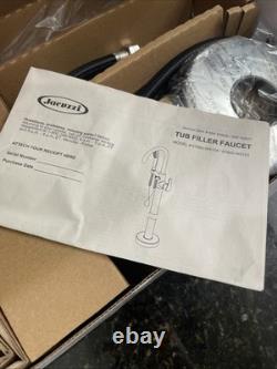 Jacuzzi NW50827 Freestanding Tub Filler with Metal Hand Shower NOB N TX