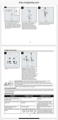 Jacuzzi NW50827 Freestanding Tub Filler with Metal Hand Shower NOB N TX