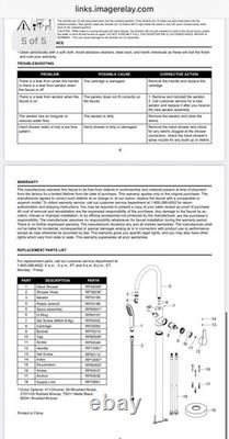 Jacuzzi NW50827 Freestanding Tub Filler with Metal Hand Shower NOB N TX