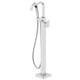 Jacuzzi NW55827 Floor Mounted Tub Filler with Metal Lever Handle CHROME