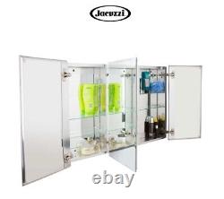 Jacuzzi PD48000 Aluminum 26 H X 36 W X 5-1/4 D Triple Door Medicine Cabinet