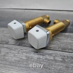 Jacuzzi Water Rainbow Flow Bathtub Faucet (MP33959) 2 Handles White B6