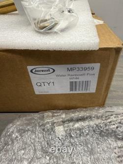 Jacuzzi Water Rainbow Flow Bathtub Filler MP33959 2 Handles White With Chrome