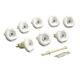 Kohler K-9698-0 Eight Jet Trim Kit for Flexjet Whirlpools, White