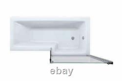 L Shape 1800 x 850mm RH LH Whirlpool Jacuzzi Bath 6/8 Jets Screen Front Panel