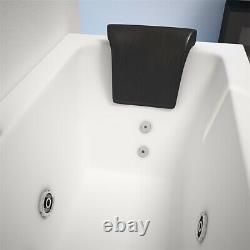L Shape Jacuzzi Type Spa Left Hand Bath & Screen with Whirlpool Light 1700mm