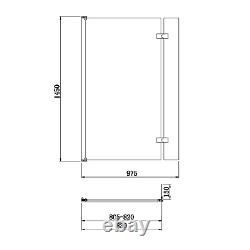 L Shape Left Hand Whirlpool Spa Shower Bath with 14 Whirlpoo BUN/LOMLH1700/88986