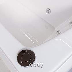 L Shape Whirlpool Spa Shower Bath, Right Hand 1700 x 850mm Lomax LOMRH1700