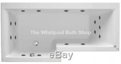LH 17 Jet L Shaped Whirlpool Shower Bath Screen Side Panel Jacuzzi Spa