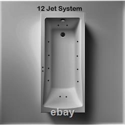 LINTON Hydrotherapy system 24 Jet 1700x750 Single Ended Bath with Colour Light