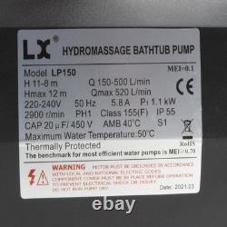 LX LP150 Pump 1.5HP Single Speed 220-240V for Hot tubs/Spas/Whirlpool/Jacuzzis