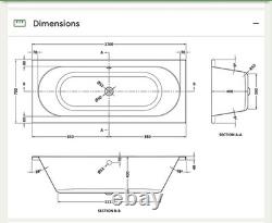 Laguna Whirlpool Spa 12 Jet Round Double Ended Bath