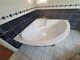 Large corner whirlpool bathtub
