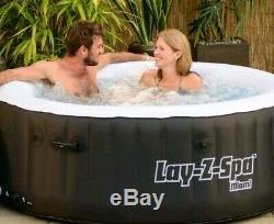Lay-Z-Spa 54123-BNNX16AB02 Miami Hot Tub Airjet Inflatable SPA 2-4 Person BLACK