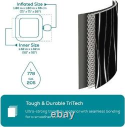 Lay Z Spa Florence Airjet Hot Tub LED Light Outdoor Inflatable Jacuzzi Massage