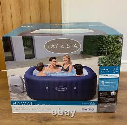 Lay Z Spa Hawaii 4-6 Person Hot Tub Square Inflatable Lazy Jacuzzi. Brand New