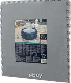 Lay-Z-Spa Hot Tub Jacuzzi Square 10 Piece Floor Protector Fits Round Lazy Spa
