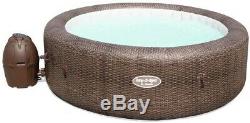 Lay-Z-Spa Hot Tub Jacuzzi St Moritz Airjet 5-7 Person Hot Tub Rattan Bubbles