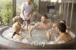 Lay-Z-Spa Hot Tub Jacuzzi St Moritz Airjet 5-7 Person Hot Tub Rattan Bubbles