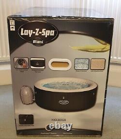 Lay-Z-Spa Miami Hot Tub Jacuzzi 4 Person Brand New Boxed FAST FREE DELIVERY