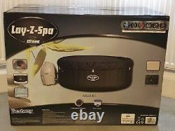 Lay-Z-Spa Miami Hot Tub Jacuzzi 4 Person Brand New Boxed FAST FREE DELIVERY