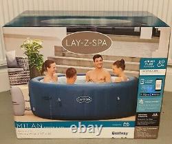 Lay-Z-Spa Milan Jacuzzi 6 Adults 2021 MODEL HOT TUB WIFI FAST DELIVERY