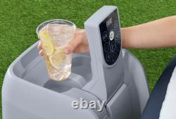 Lay-Z-Spa New York 4 Person AirJet Hot Tub Inflatable Outdoor Spa Jacuzzi