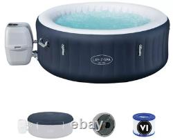 Lay-Z-Spa New York 4 Person AirJet Hot Tub Inflatable Outdoor Spa Jacuzzi