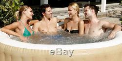 Lay Z Spa Palm Springs Airjet Inflatable Portable Hot Tub Jacuzzi 4-6 Person