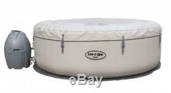 Lay-Z Spa Paris Portable Outdoor Inflatable Hot Tub Jacuzzi with LED Lighting
