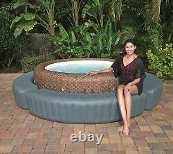 Lay-Z Spa Spa Hot Tub Inflatable Surround Round Jacuzzi Accessories Outdoor Grey