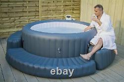 Lay-Z Spa Spa Hot Tub Inflatable Surround Round Jacuzzi Accessories Outdoor Grey