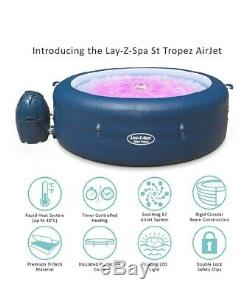Lay Z Spa St Tropez Hot Tub Jacuzzi AirJet Massage Inflatable 4 6 People